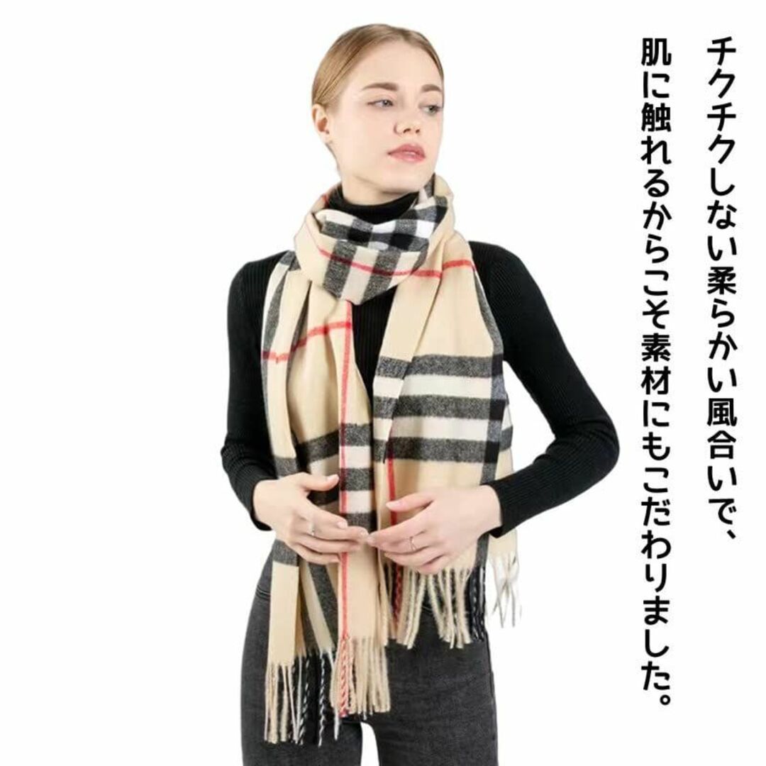 【色: レッド 200x70cm】ＡＬＡＩＸ アライクス マフラー メンズ レデ