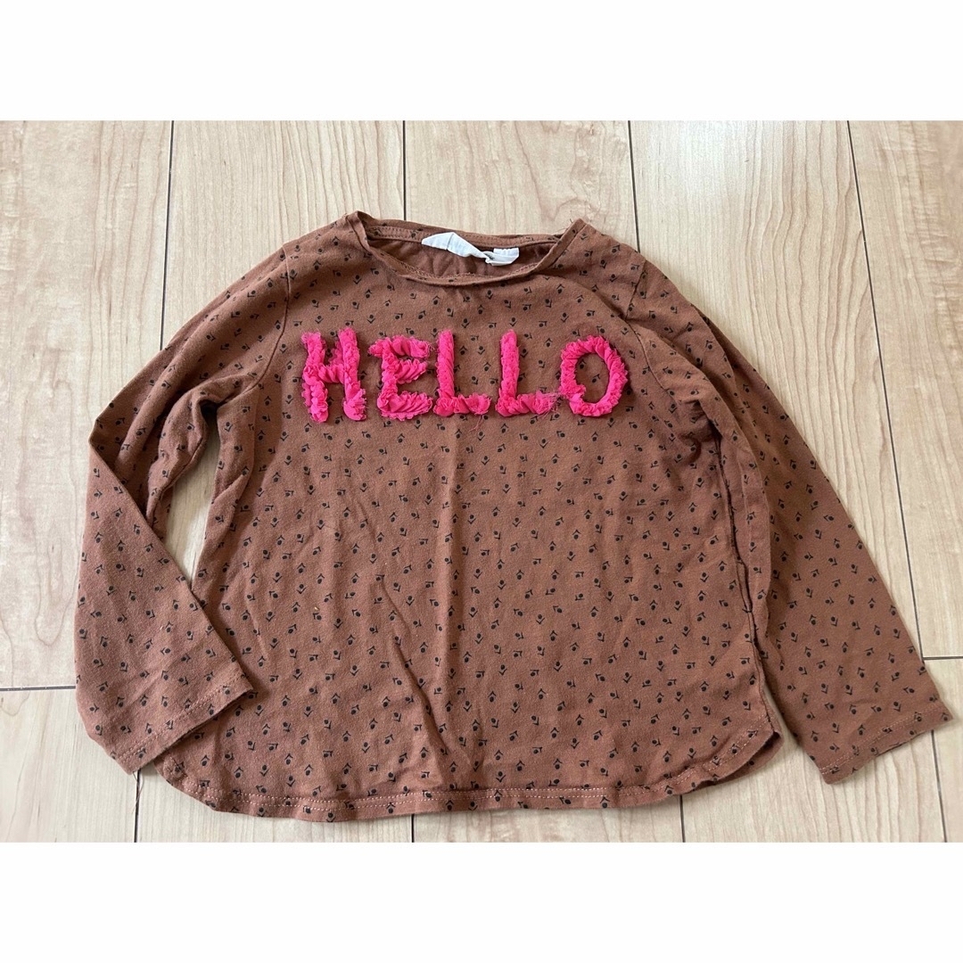 GAP(ギャップ)のbabygap H&M  カットソー　蝶　女の子　ハート　100 5years キッズ/ベビー/マタニティのキッズ服女の子用(90cm~)(Tシャツ/カットソー)の商品写真