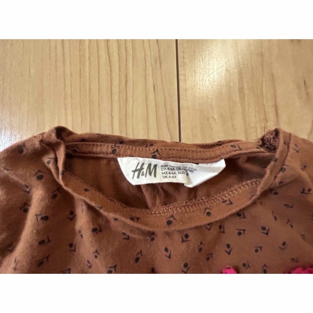 GAP(ギャップ)のbabygap H&M  カットソー　蝶　女の子　ハート　100 5years キッズ/ベビー/マタニティのキッズ服女の子用(90cm~)(Tシャツ/カットソー)の商品写真