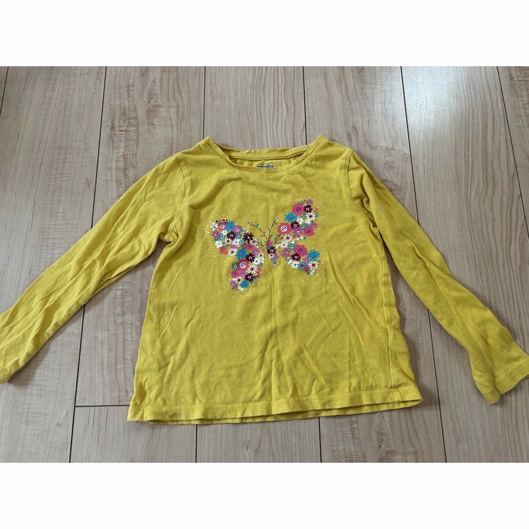 GAP(ギャップ)のbabygap H&M  カットソー　蝶　女の子　ハート　100 5years キッズ/ベビー/マタニティのキッズ服女の子用(90cm~)(Tシャツ/カットソー)の商品写真