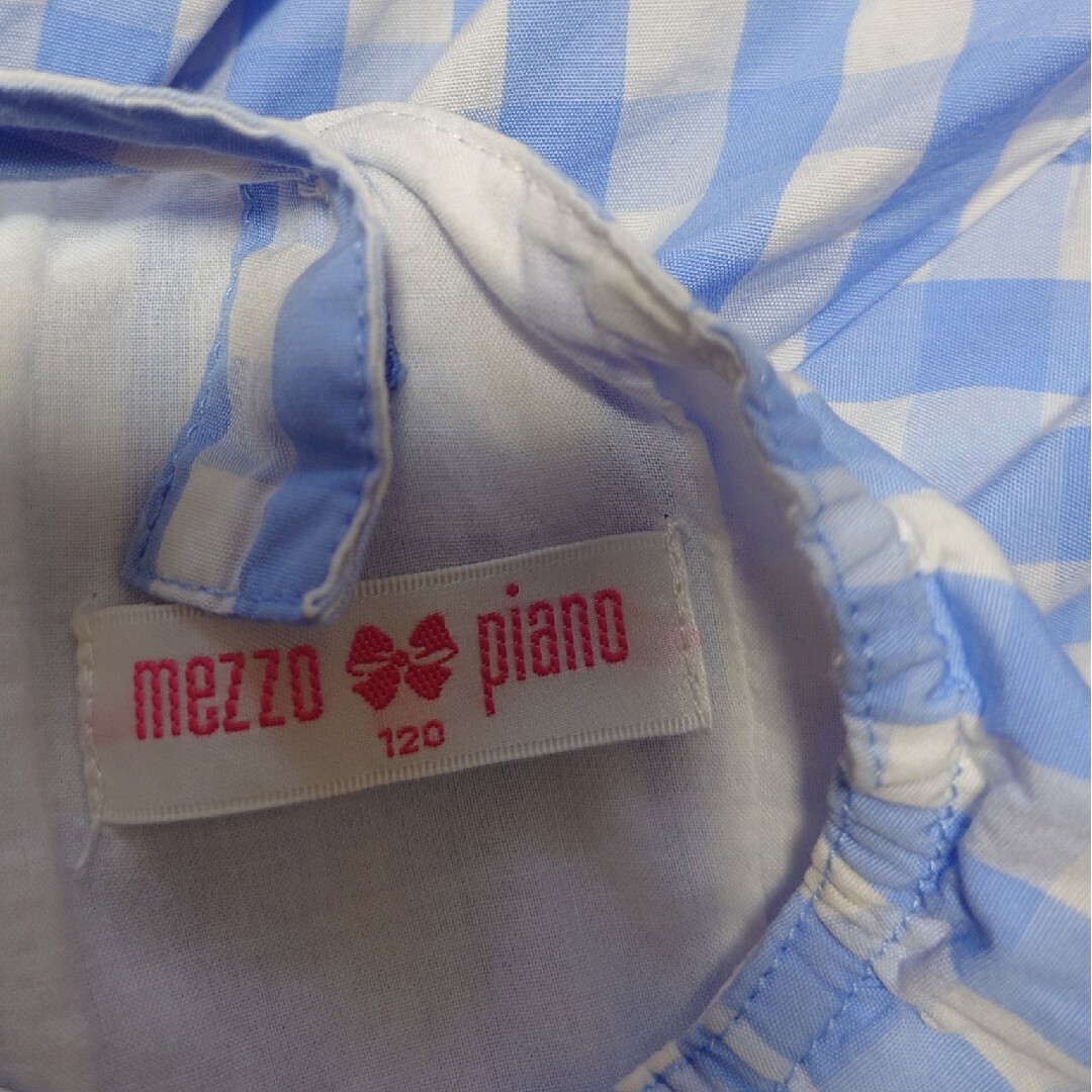 mezzo piano(メゾピアノ)のメゾピアノ　リボン　ワンピース　ジャンパースカート キッズ/ベビー/マタニティのキッズ服女の子用(90cm~)(ワンピース)の商品写真