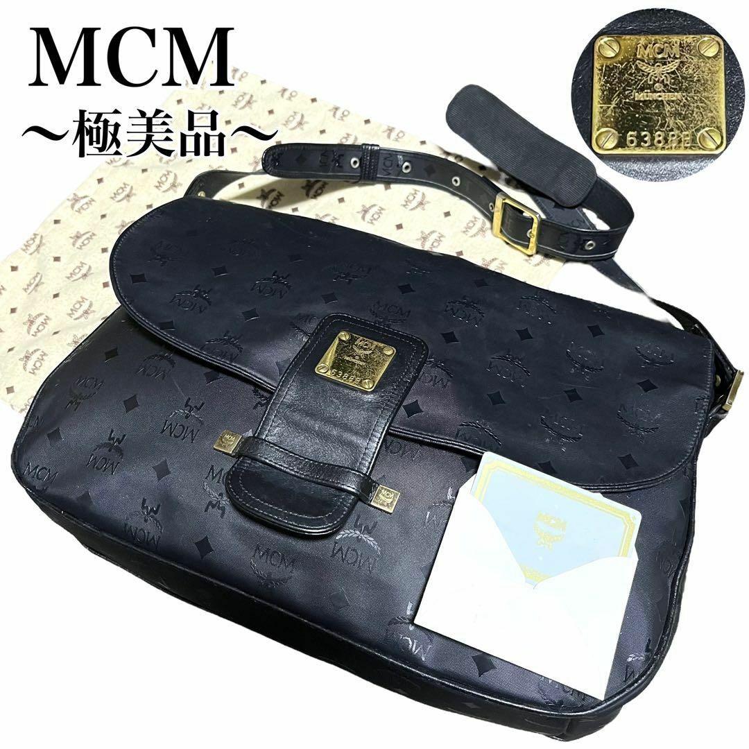 MCM - 【極美品✨】MCM ショルダーバッグ ヴィセトス柄 ロゴ刻印 pvc