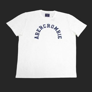 アバクロンビーアンドフィッチ(Abercrombie&Fitch)の★新品★アバクロンビー&フィッチ★アップリケ半袖Tシャツ (White/XXL)(Tシャツ/カットソー(半袖/袖なし))