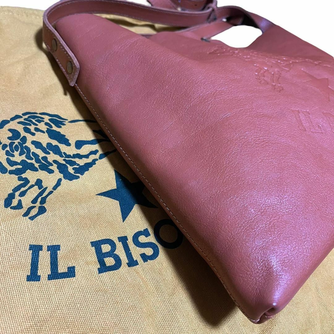 IL BISONTE - 【美品✨】イルビゾンテ ショルダーバッグ デカロゴ