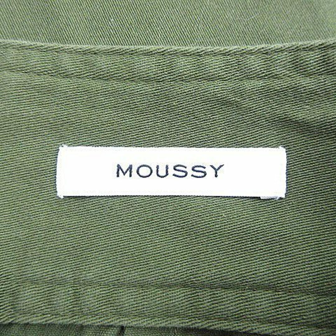 moussy(マウジー)のマウジー スカート タイト ひざ丈 ハイウエスト 薄手 コットン 0 カーキ レディースのスカート(ひざ丈スカート)の商品写真