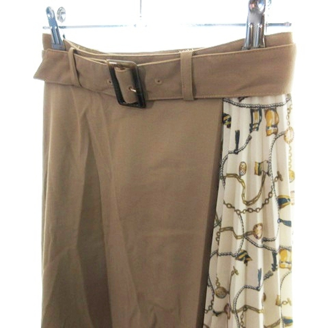NATURAL BEAUTY BASIC(ナチュラルビューティーベーシック)のナチュラルビューティーベーシック スカート フレア プリーツ ロング ベージュ レディースのスカート(ロングスカート)の商品写真