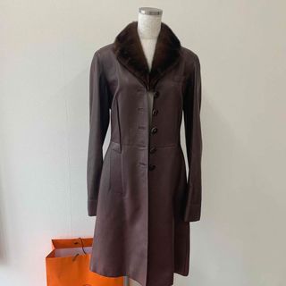 HERMES Rocabar Coat size38/ used\n最高級カシミ