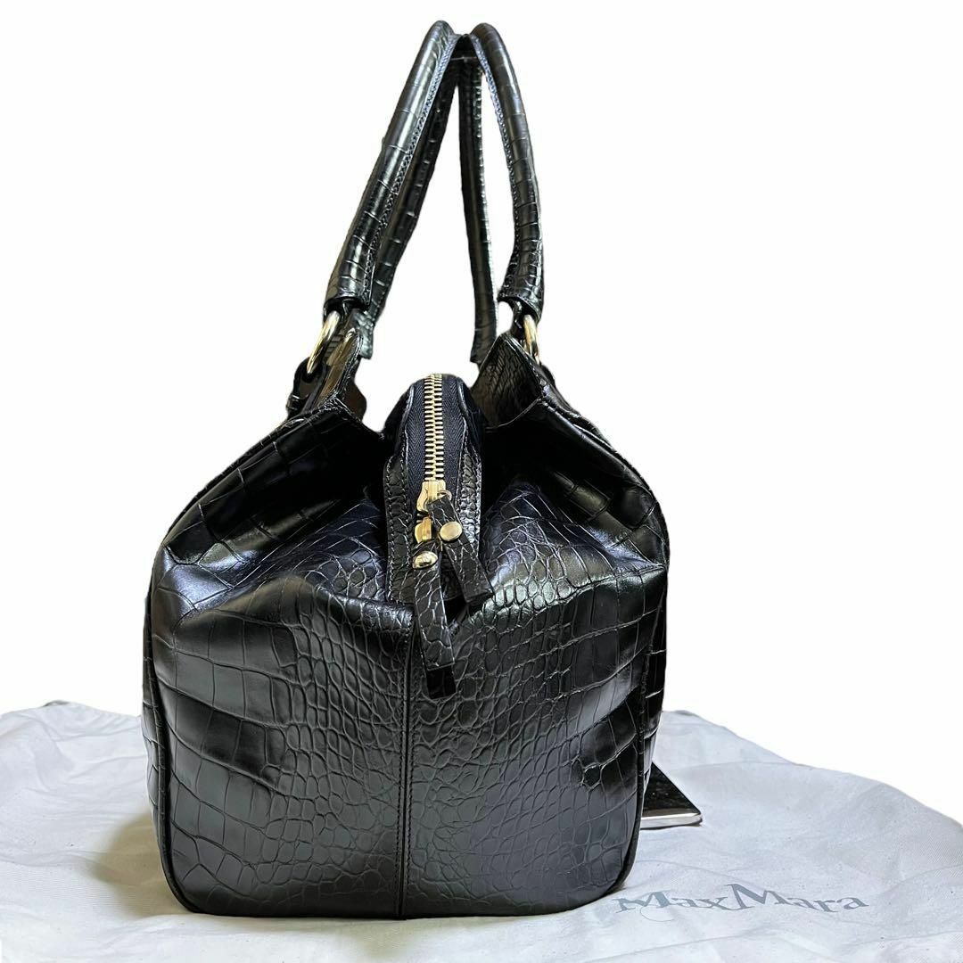 Max Mara - 【極美品✨】マックスマーラ トートバッグ ロゴ刻印 内総柄