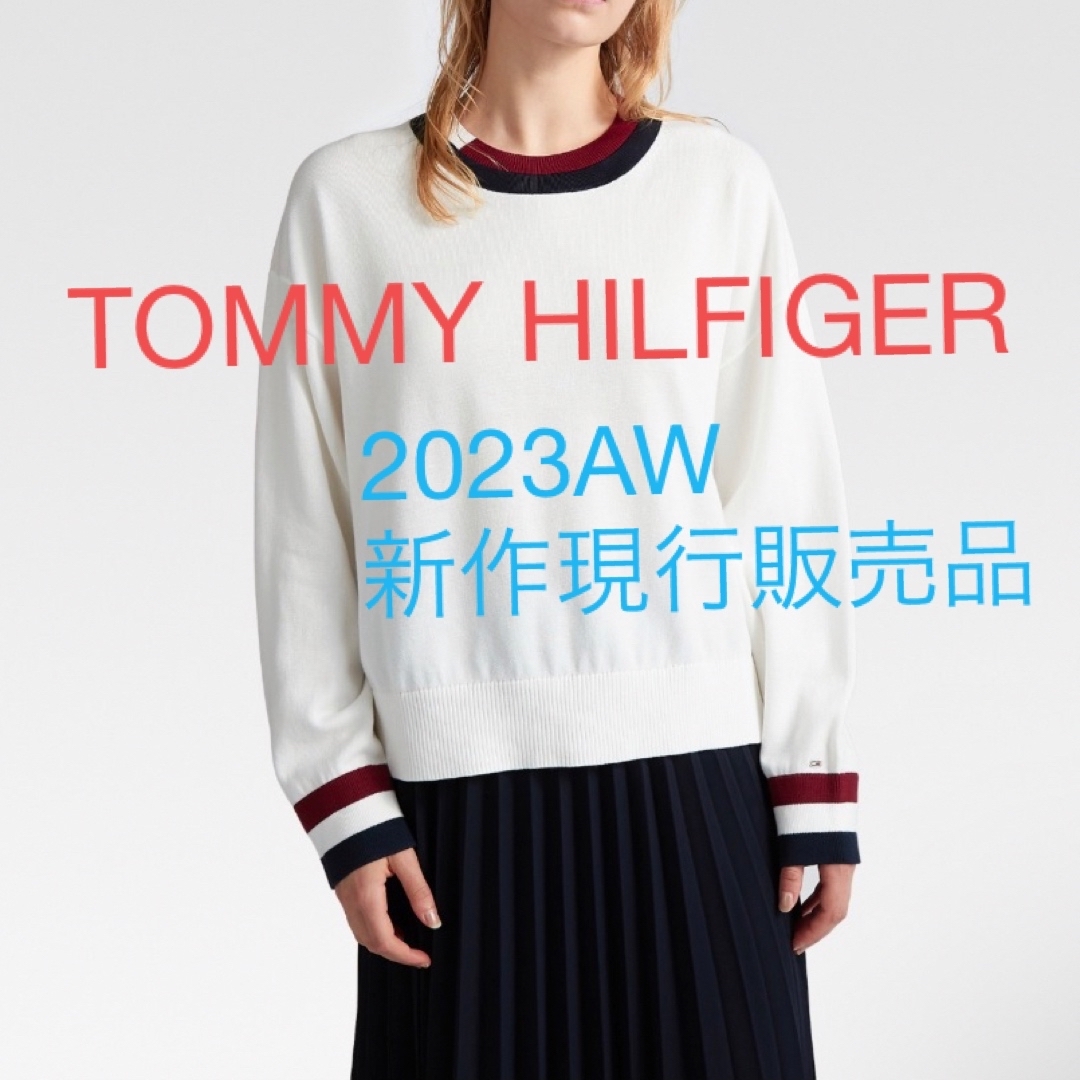 TOMMY HILFIGERニット グローバルストライプクルーネックセーター