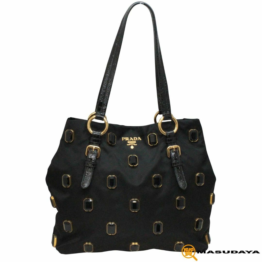 PRADA - プラダ ビジュー付きトートバックBR4138【美品】