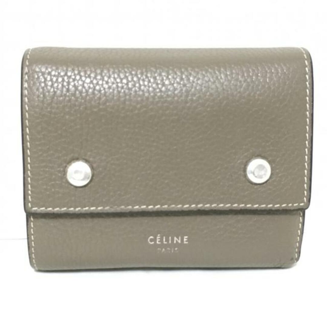 celine - セリーヌ 3つ折り財布 グレーベージュの通販 by ブランディア
