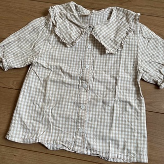 プティマイン(petit main)のプティマイン   襟付き五分袖ブラウス(Tシャツ/カットソー)