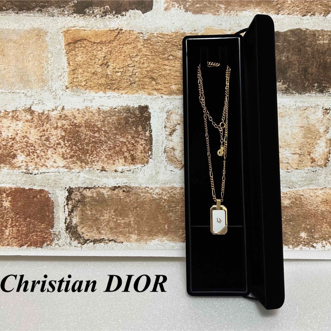 高級品　Christian DIOR ネックレス　DIORロゴ　正規品　ドイツ