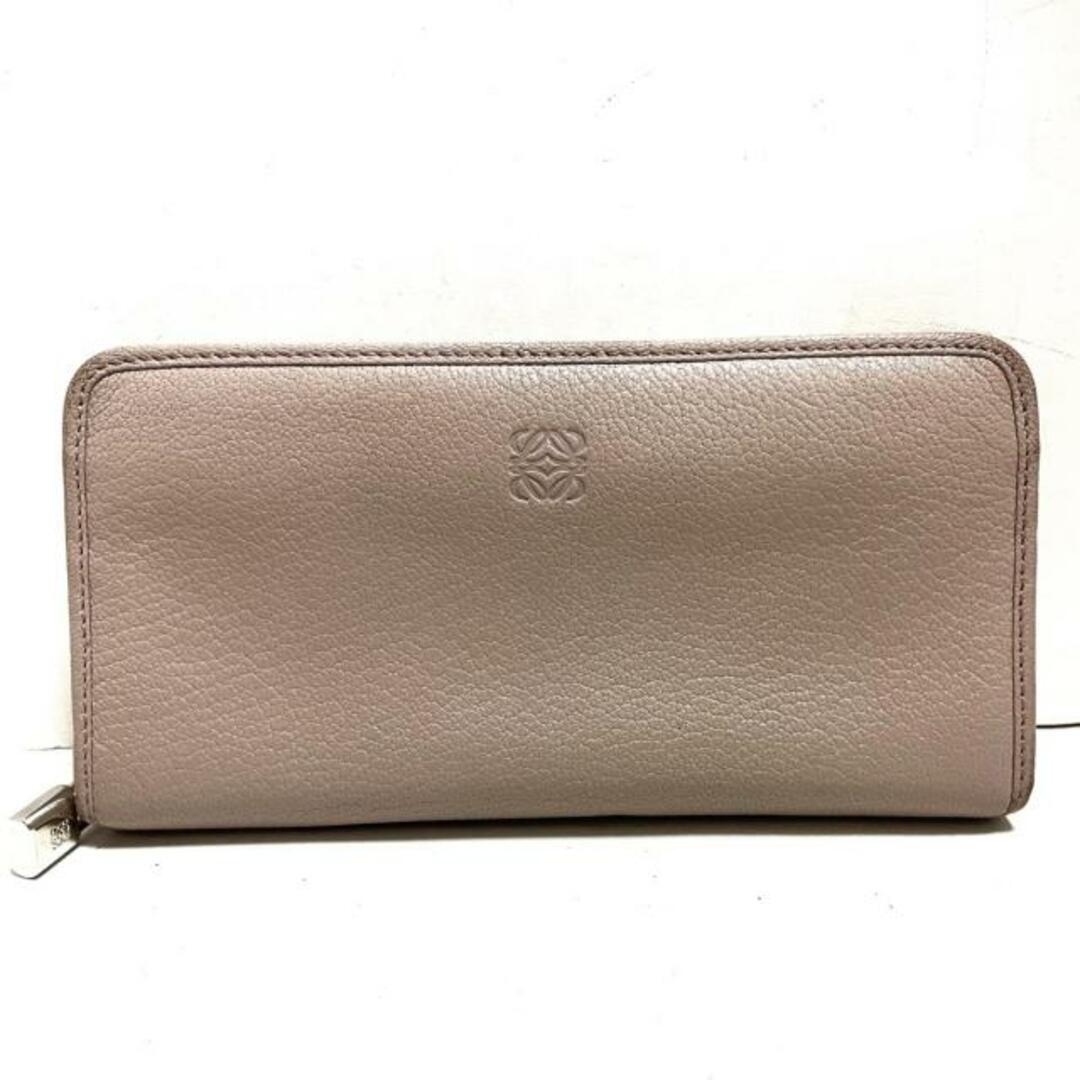 LOEWE(ロエベ) 長財布 - ベージュ レザー - 財布