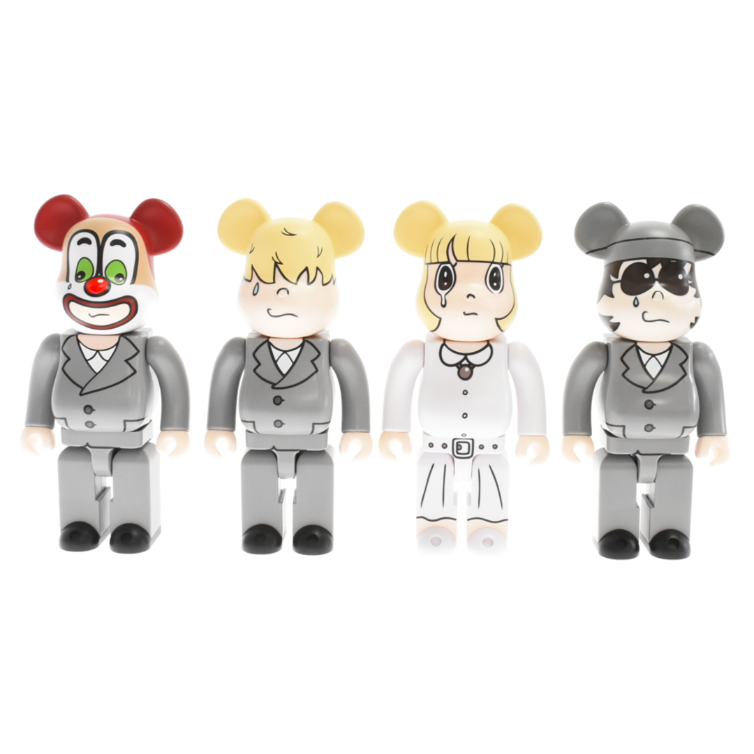 フィギュアMEDICOM TOY メディコムトイ BE@RBRICK SEKAI NO OWARI×eyewater 400%4体セット ベアブリック セカイノオワリ フィギュア グレー/ホワイト