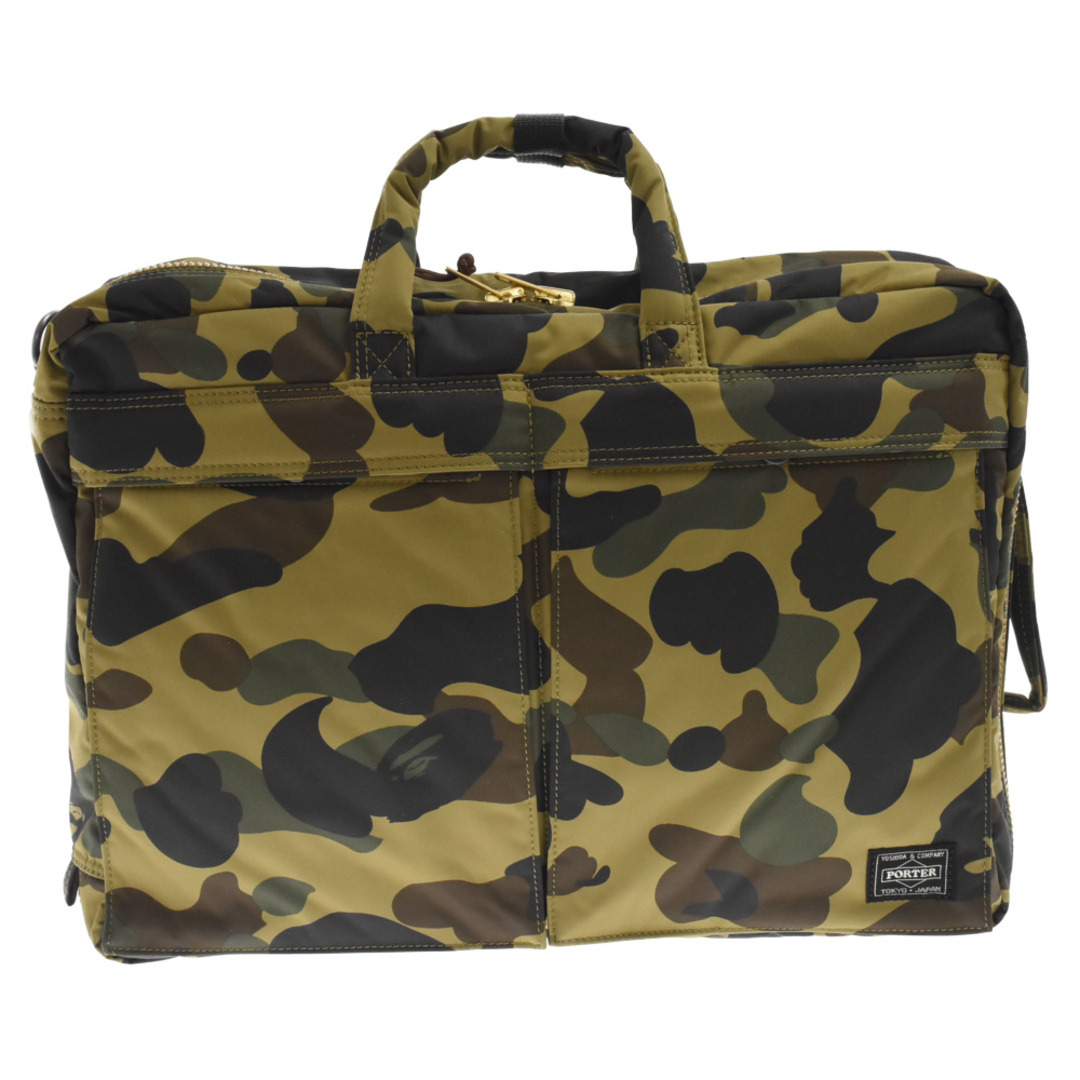 A BATHING APE アベイシングエイプ ×PORTER 1st CAMO 3WAY BRIEFCASE ファーストカモ スリーウェイ ブリーフケース バッグ グリーン