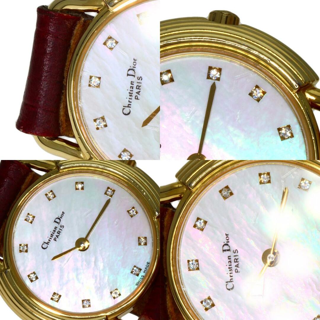 Christian Dior - CHRISTIAN DIOR D58-121-2 ラウンドフェイス 腕時計
