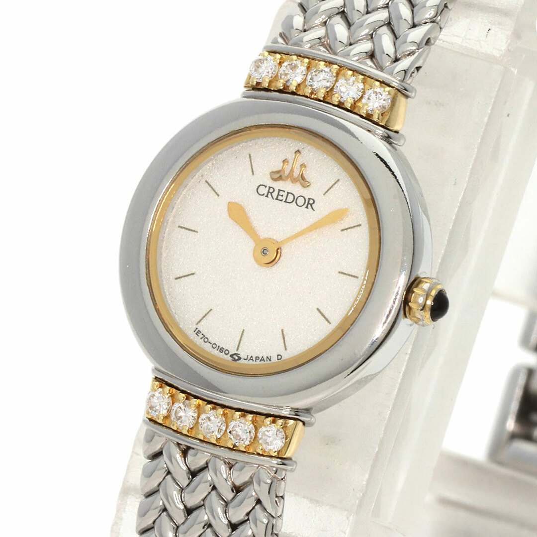 SEIKO 1E70-0100 GKTE010 クレドール ラグダイヤモンド 腕時計 SS SS