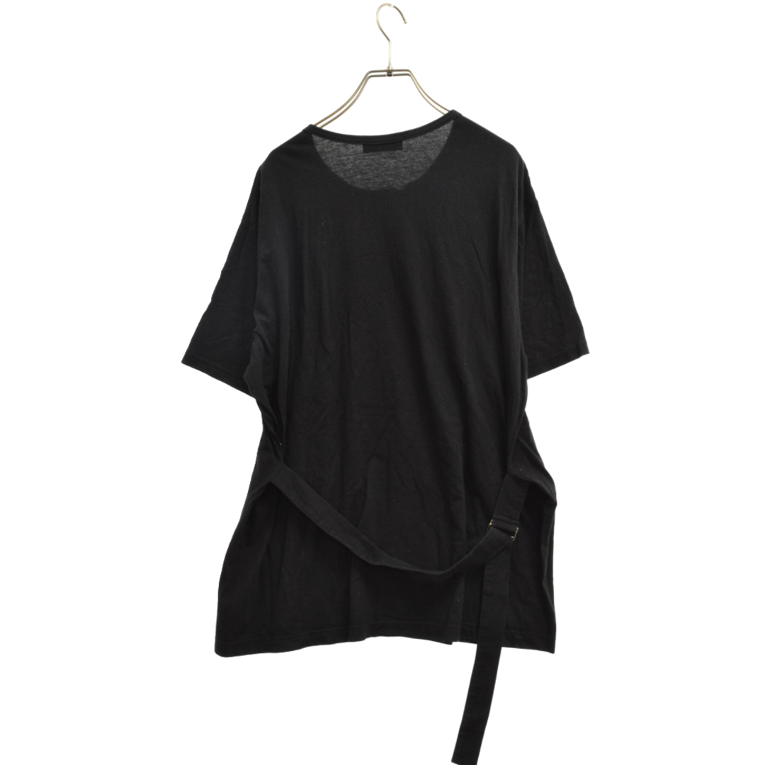 Yohji Yamamoto POUR HOMME ヨウジヤマモト プールオム 13SS CORMA PLAIN STITCH ZIP FASTENER TEE プレーンステッチファスナー付き半袖Tシャツ ブラック HX-T18-080