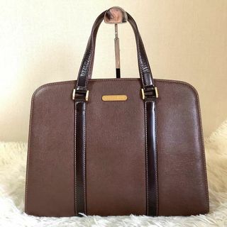バーバリー ミディアム バナー レザー ブラック レディース ハンドバッ