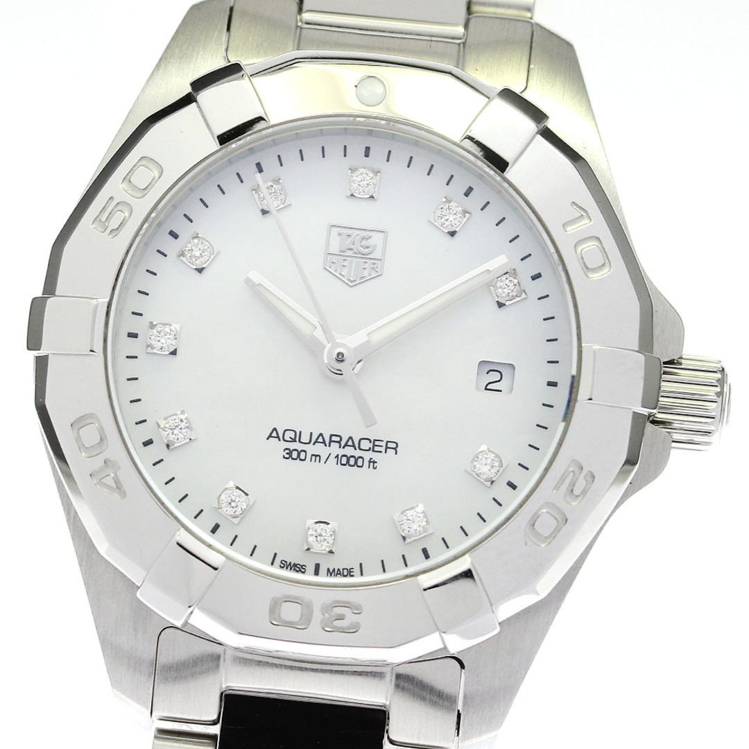 タグホイヤー TAG HEUER WAY1413 アクアレーサー 11Pダイヤ クォーツ レディース 美品 _76976813mmOH歴