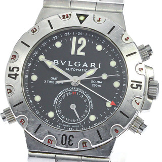 ブルガリ(BVLGARI)の訳あり ブルガリ BVLGARI SD38SGMT ディアゴノ スクーバ GMT 自動巻き メンズ _763876(腕時計(アナログ))