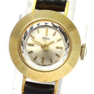 チュードル(Tudor)の訳あり チュードル TUDOR 1853 K18YG カットガラス cal.2411 手巻き レディース _762789(腕時計)