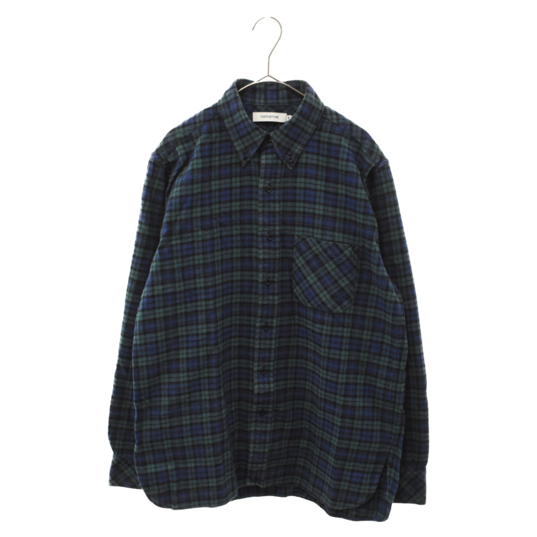 nonnative(ノンネイティブ)のnonnative ノンネイティブ DWELLER B.D. L/S SHIRT COTTON FLANNEL BLACK WATCH ドウェラー コットン フランネル ブラック ウォッチ チェック 長袖 シャツ グリーン NN-S3903 メンズのトップス(シャツ)の商品写真