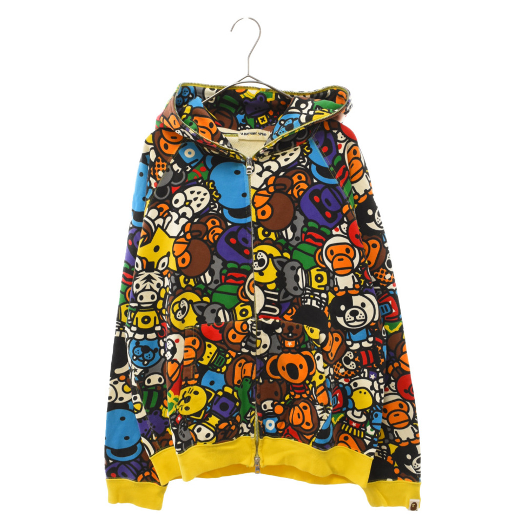 A BATHING APE アベイシングエイプ milo safari family hoodie マイロ サファリ ファミリー フーディー  フルジップパーカー スウェットトレーナー マルチカラー | フリマアプリ ラクマ