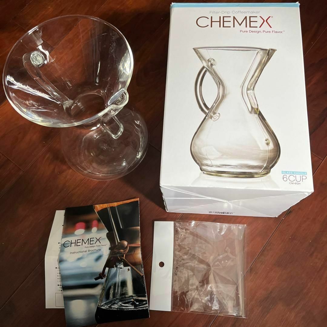 ケメックスCHEMEX コーヒーメーカー 6カップ CM-6GH ハンドル付