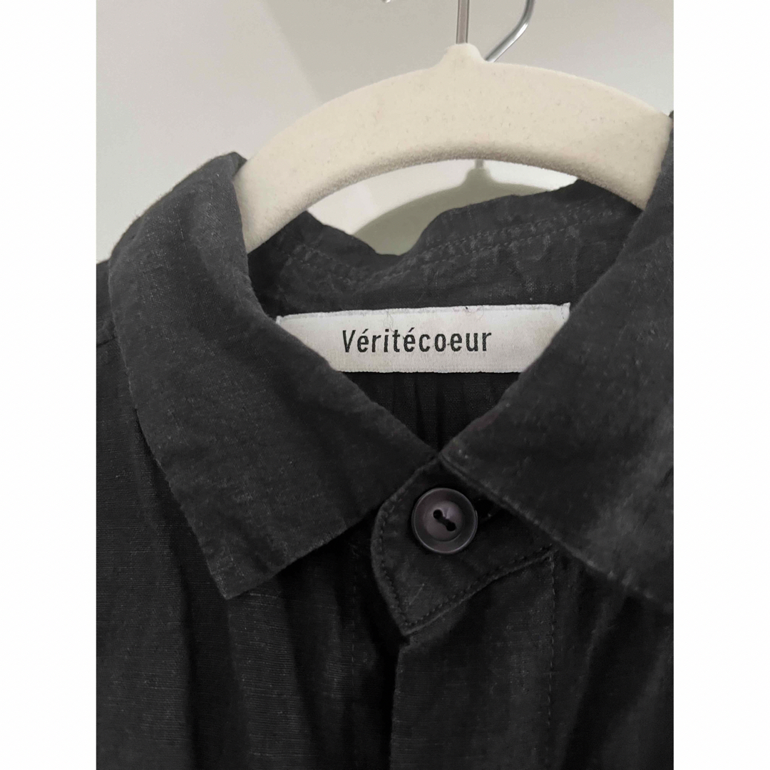 Veritecoeur(ヴェリテクール)のVeritecoeur ヴェリテクール リネン ワンピース  ブラック   レディースのワンピース(ロングワンピース/マキシワンピース)の商品写真
