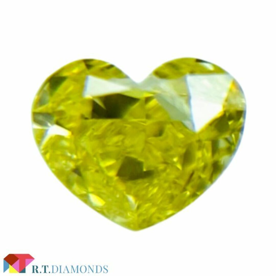 FANCY VIVID YELLOW 0.182ct HS/RT2238/CGL レディースのアクセサリー(その他)の商品写真