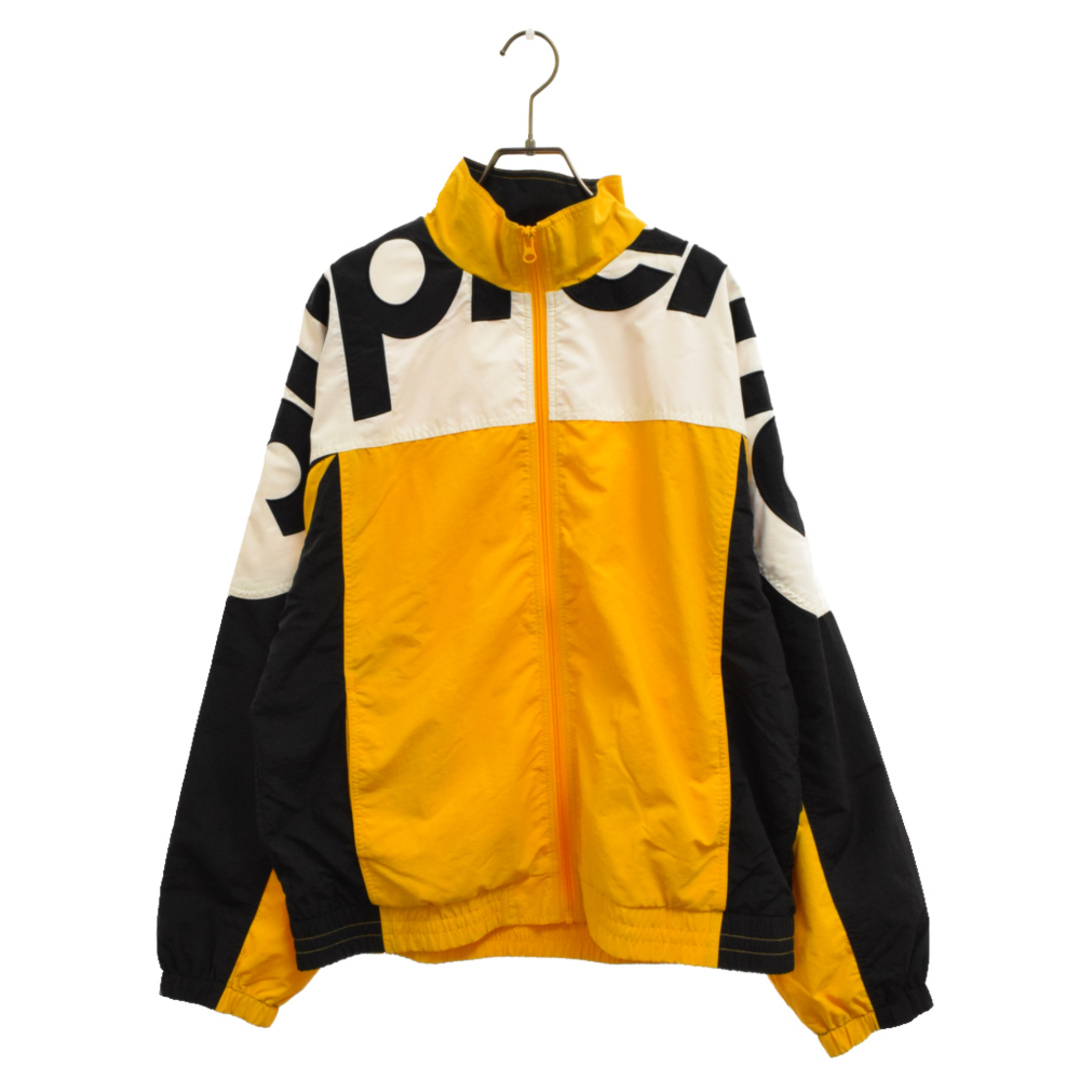 SUPREME シュプリーム 19AW Shoulder Logo Track Jacket ショルダーロゴトラックジャケット ラグラン  ナイロンジャケット ブラック/イエロー | フリマアプリ ラクマ