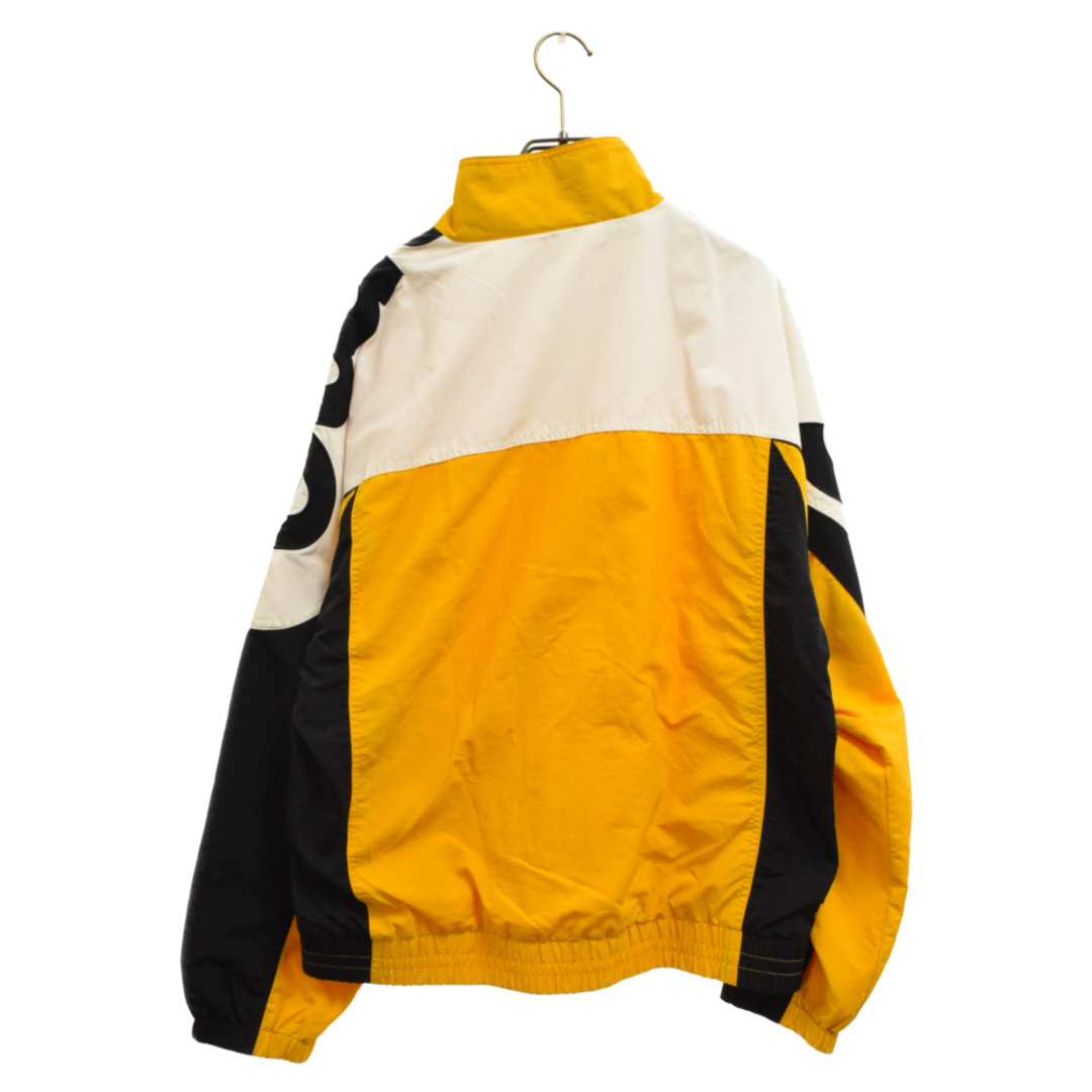 SUPREME シュプリーム 19AW Shoulder Logo Track Jacket ショルダーロゴトラックジャケット ラグラン  ナイロンジャケット ブラック/イエロー