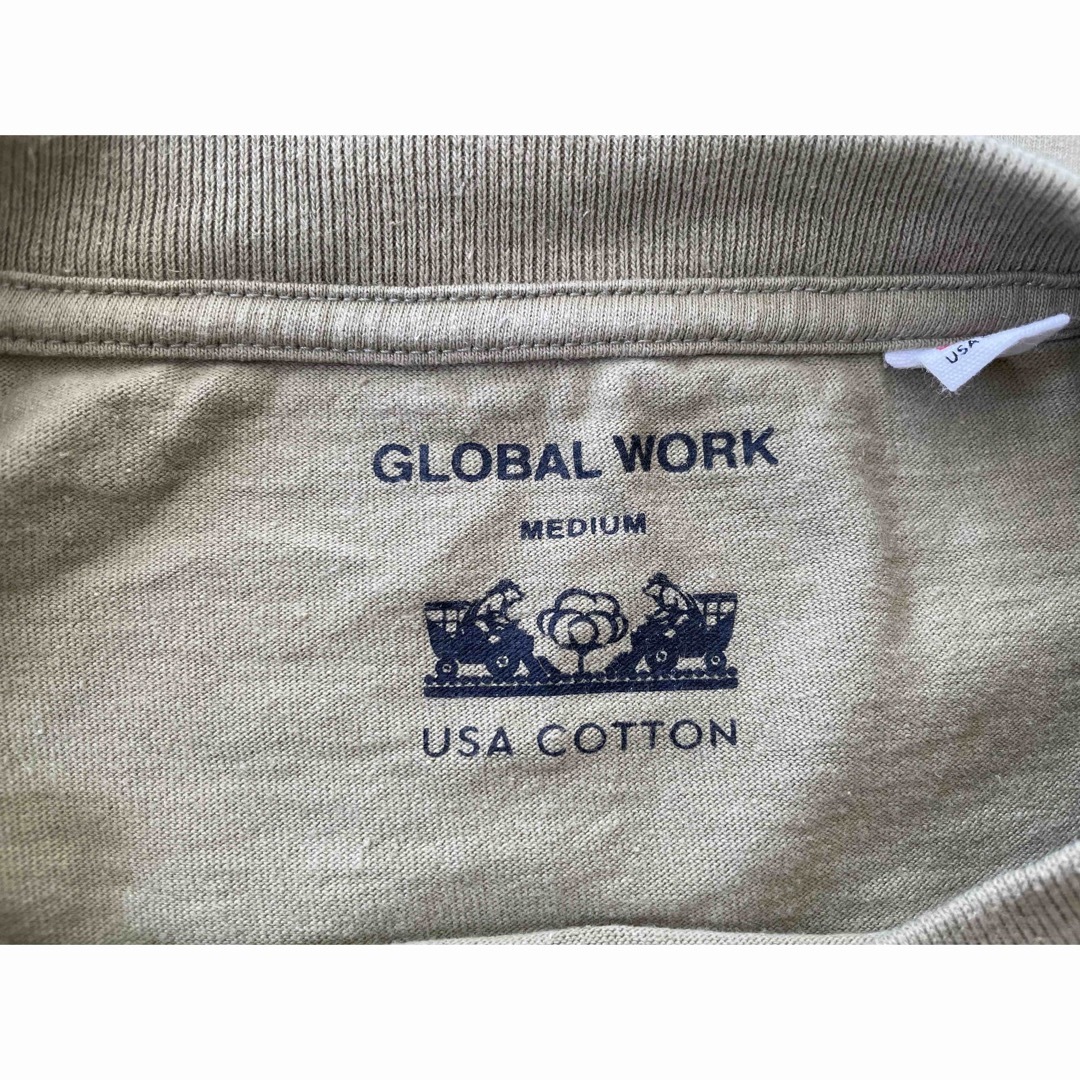 GLOBAL WORK(グローバルワーク)のグローバルワーク GLOBAL WORK Tシャツ ワンピース 半袖 ロング レディースのワンピース(ひざ丈ワンピース)の商品写真