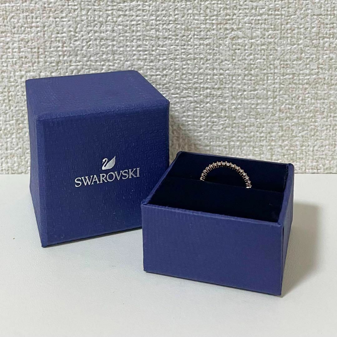 SWAROVSKI Vittore リング ラウンドカット ローズゴールド 9号