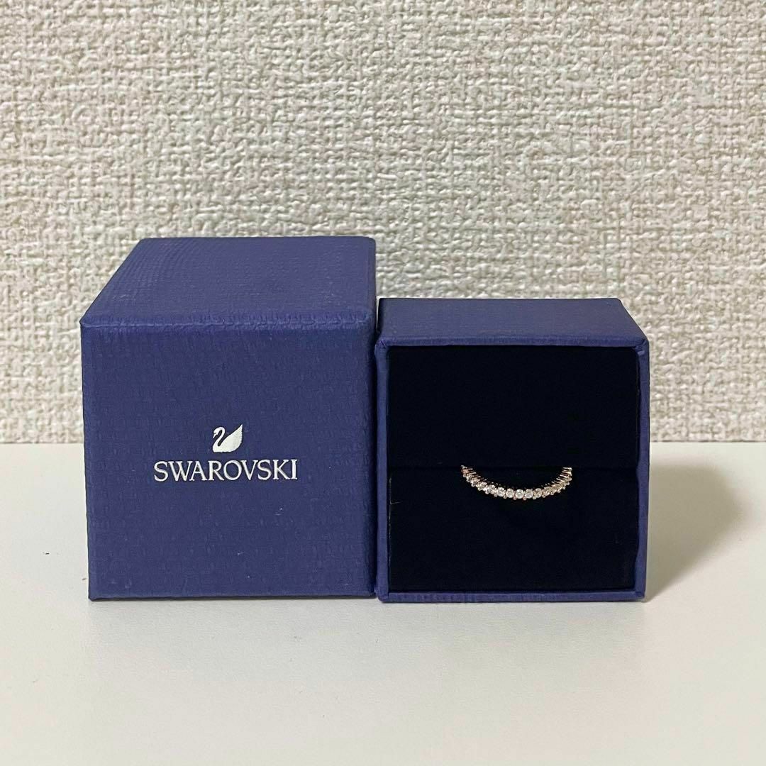 SWAROVSKI(スワロフスキー)のSWAROVSKI Vittore リング ラウンドカット ローズゴールド 9号 レディースのアクセサリー(リング(指輪))の商品写真