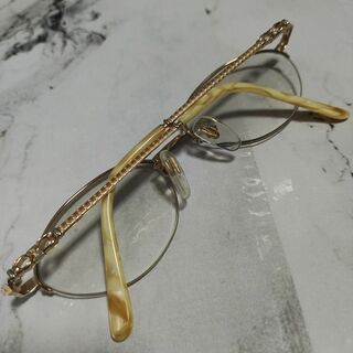 フェンディ(FENDI)の863超美品　フェンディ　8014　メガネ　眼鏡　度入り弱　豪華　ズッキーノ柄(サングラス/メガネ)