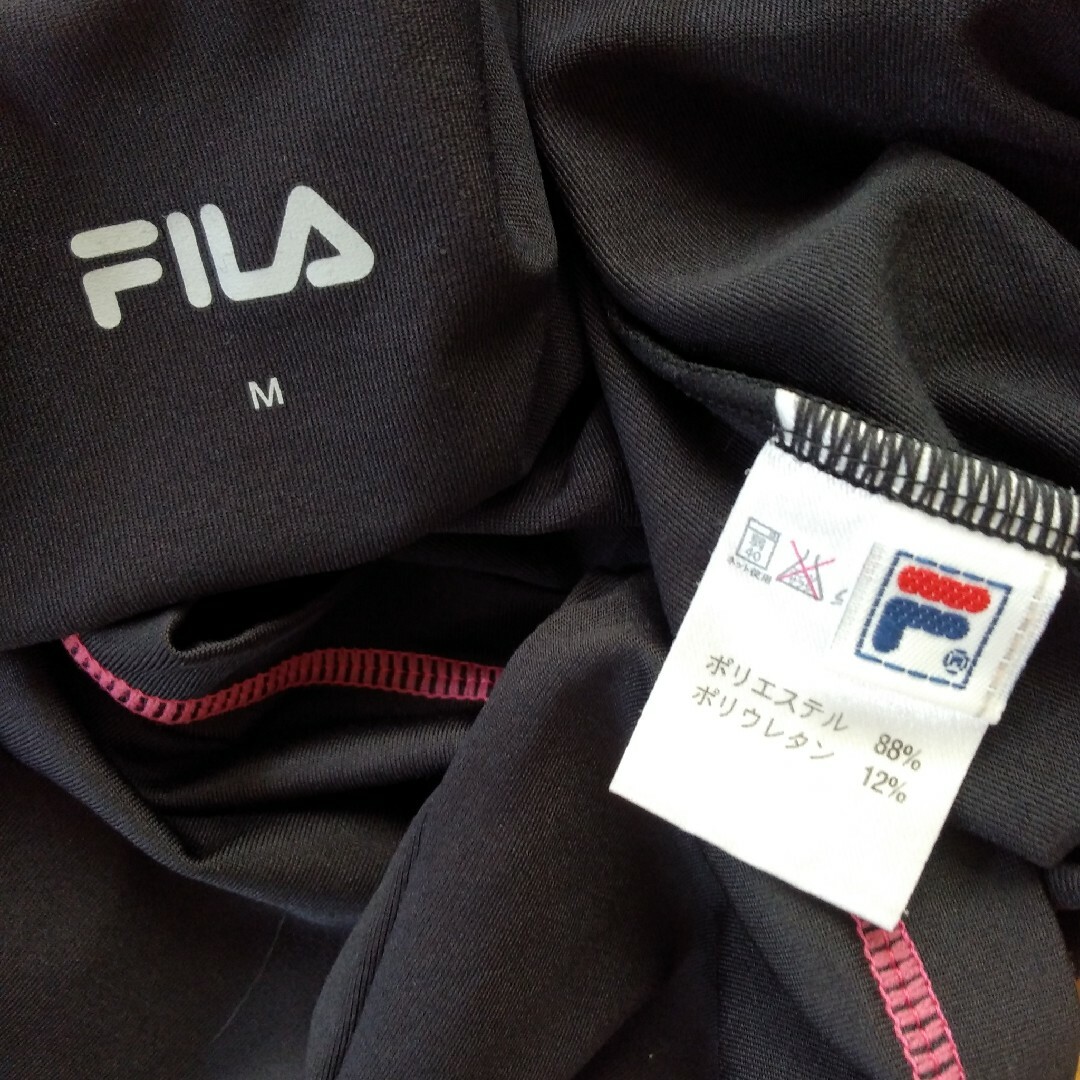 FILA(フィラ)のフィラ　長袖シャツ　インナー　カットソー　ゴルフ　テニス　FILA　黒 スポーツ/アウトドアのゴルフ(ウエア)の商品写真