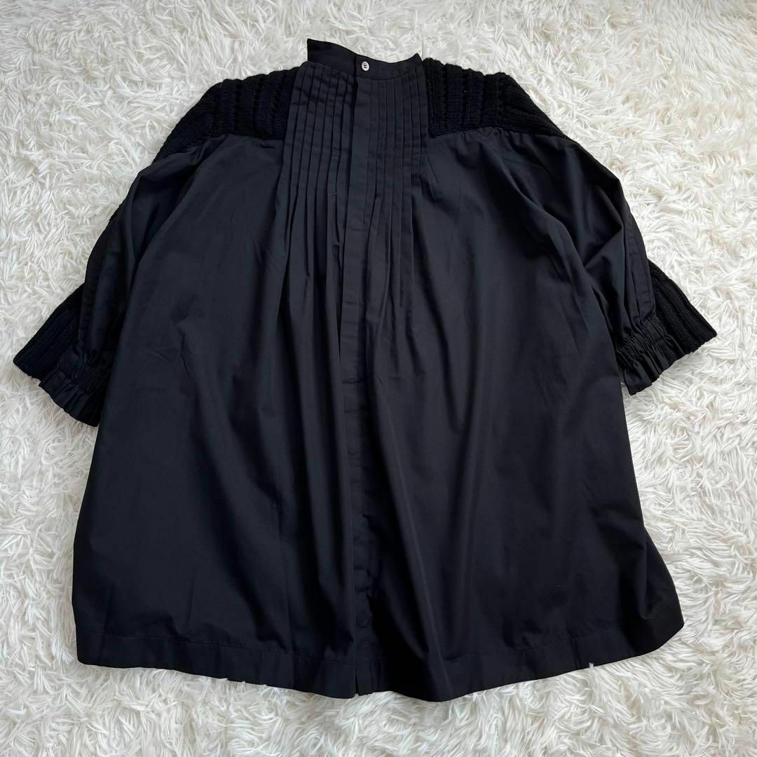 sacai - 【美品】サカイ/sacai ニット&ブラウス 異素材 ドッキング