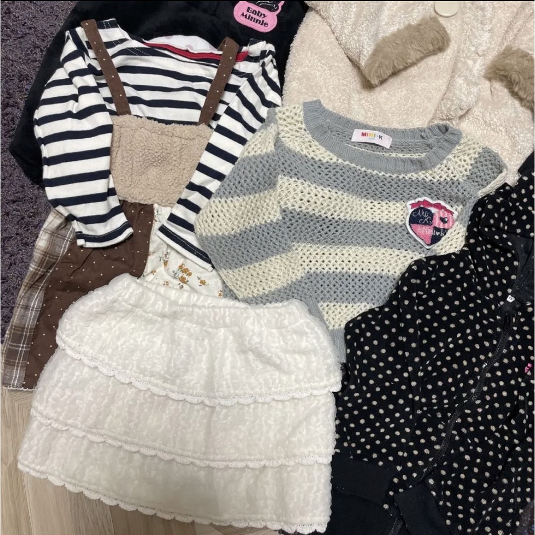 MINI-K(ミニケー)の95〜100cm 子供服11点セット　秋冬物 キッズ/ベビー/マタニティのキッズ服女の子用(90cm~)(その他)の商品写真