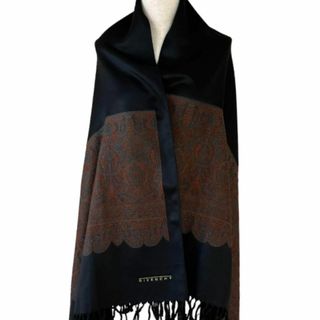 【希少】GIVENCHY ジバンシー　大判ストール　タッセル付きデザインクロス