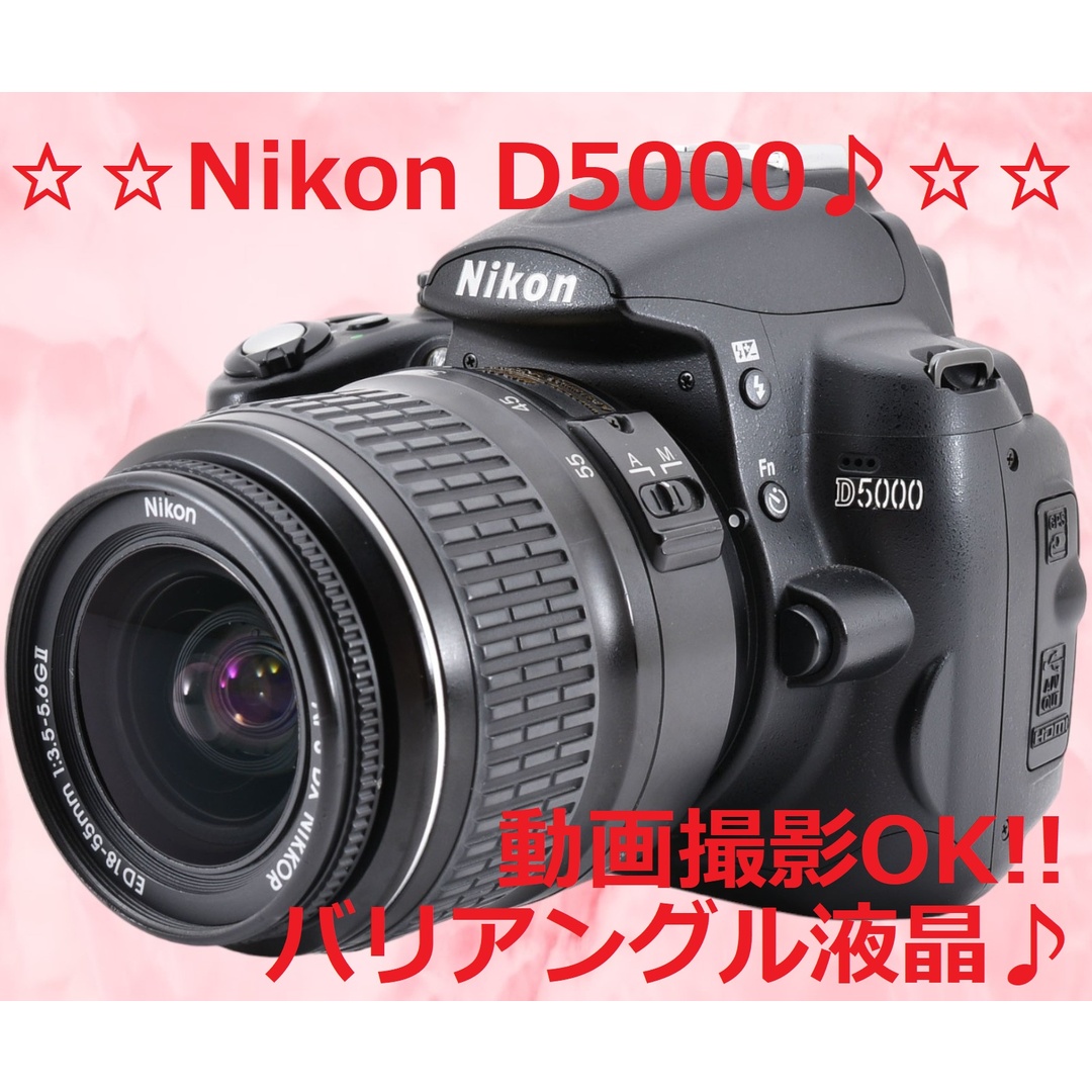 Nikon - ショット数6416回!!☆初心者さん♪☆ Nikon D5000 #6164の通販