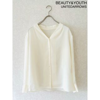 ビューティアンドユースユナイテッドアローズ(BEAUTY&YOUTH UNITED ARROWS)の【BEAUTY&YOUTH】パウダータッチサテンスキッパーボタンシャツ(シャツ/ブラウス(長袖/七分))