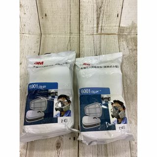 【2缶×2セット】3M 吸収缶 デュアルタイプ 有機ガス用 6001(その他)