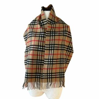 バーバリー(BURBERRY)のバーバリーロンドン　カシミヤマフラー　ノバチェック　イングランド製(マフラー/ショール)