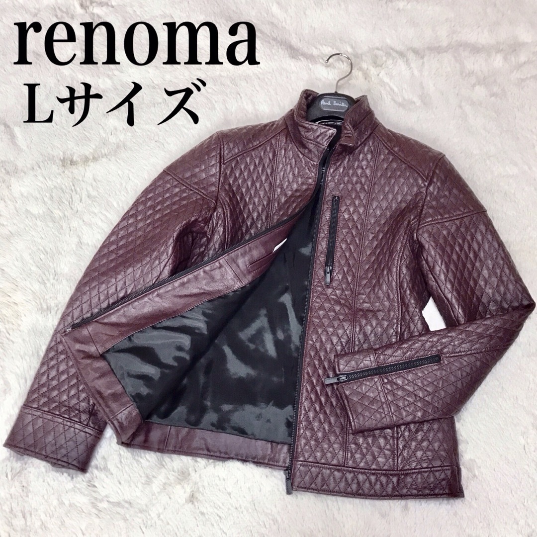 RENOMA - 極美品 renoma HOMME ゴートスキン キルティング レザー