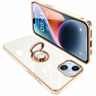 【在庫処分】iPhone14 ケース リング付き アイフォン14 リング カバー(その他)