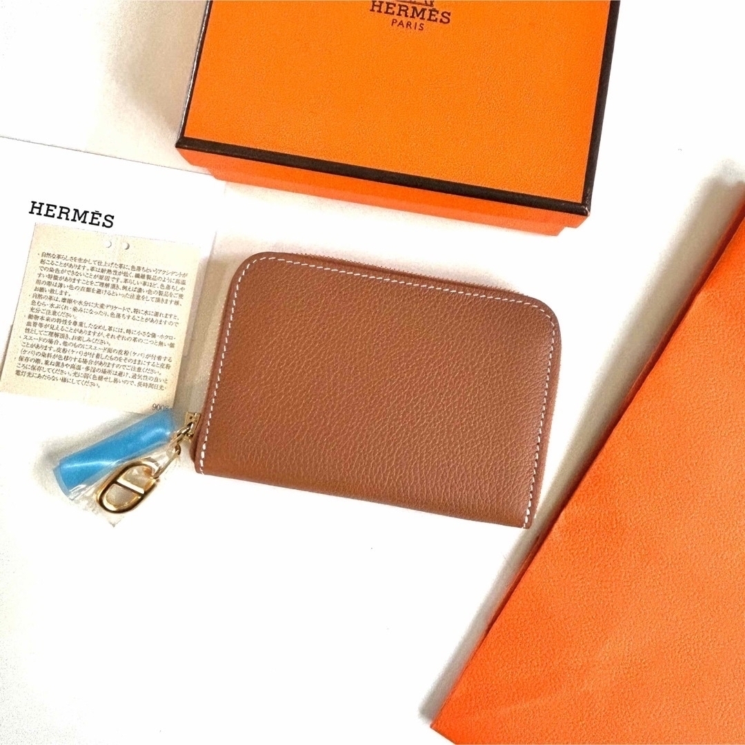 Hermes - 新品エルメスカードケースミニ財布ジップアンゴーカルヴィ