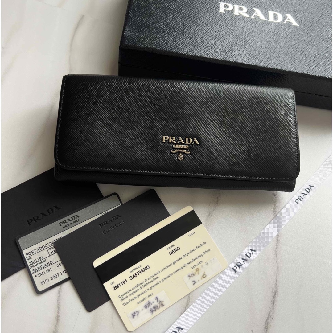 553 限定価格 PRADA プラダ 2つ折り 長財布 - 財布